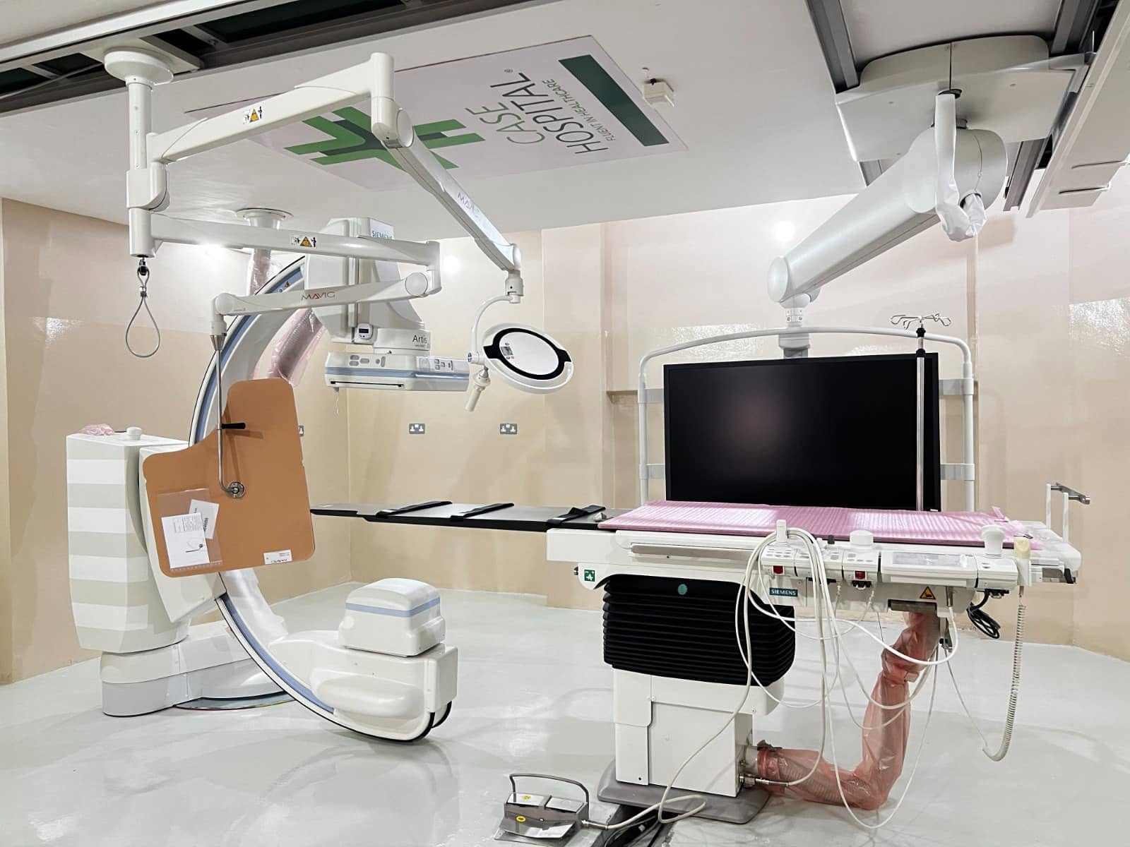 Advanced cardiovascular procedure suite at Case Hospital