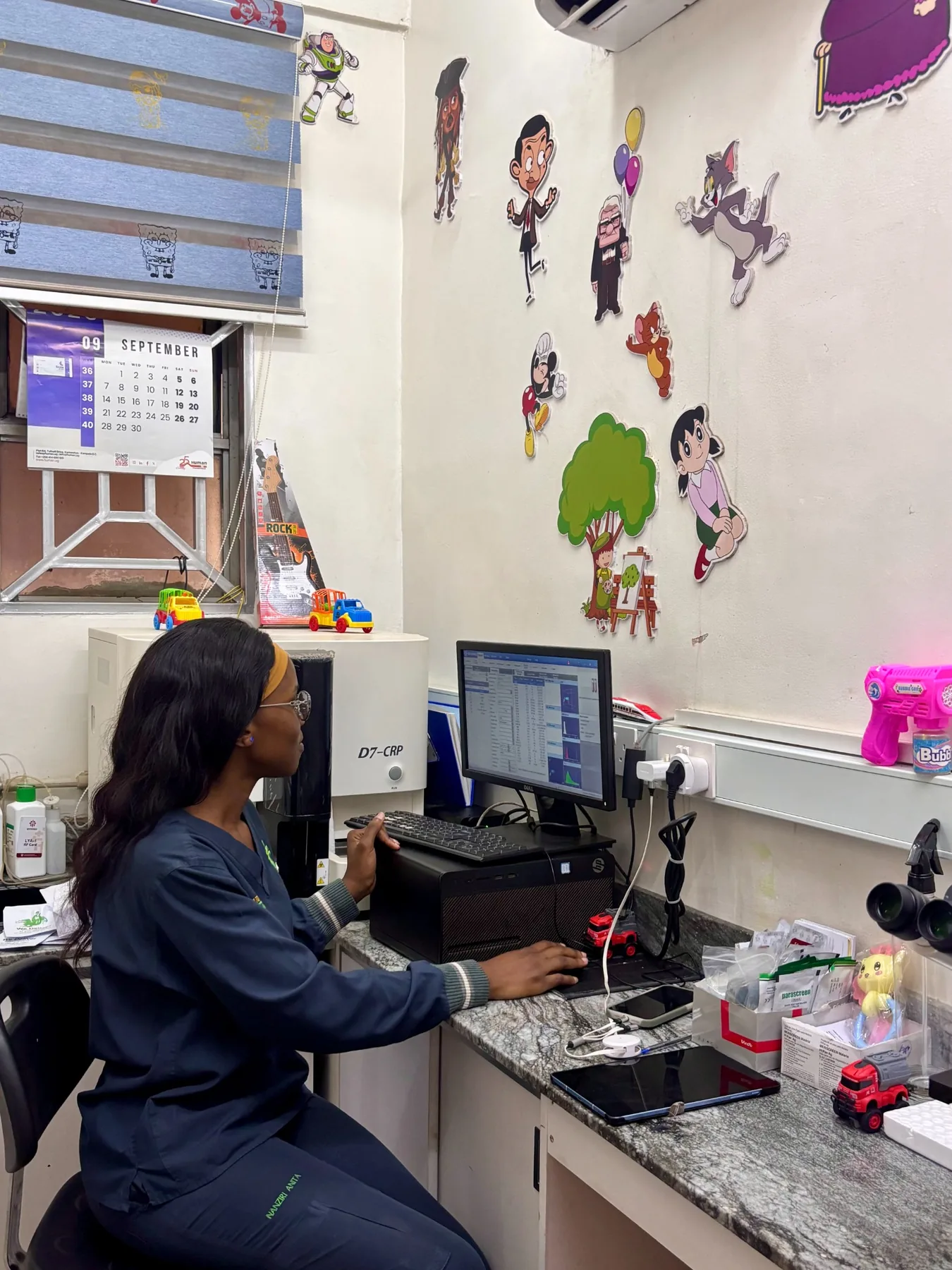 Clinical team member working inside the Case Hospital Paediatric Suite