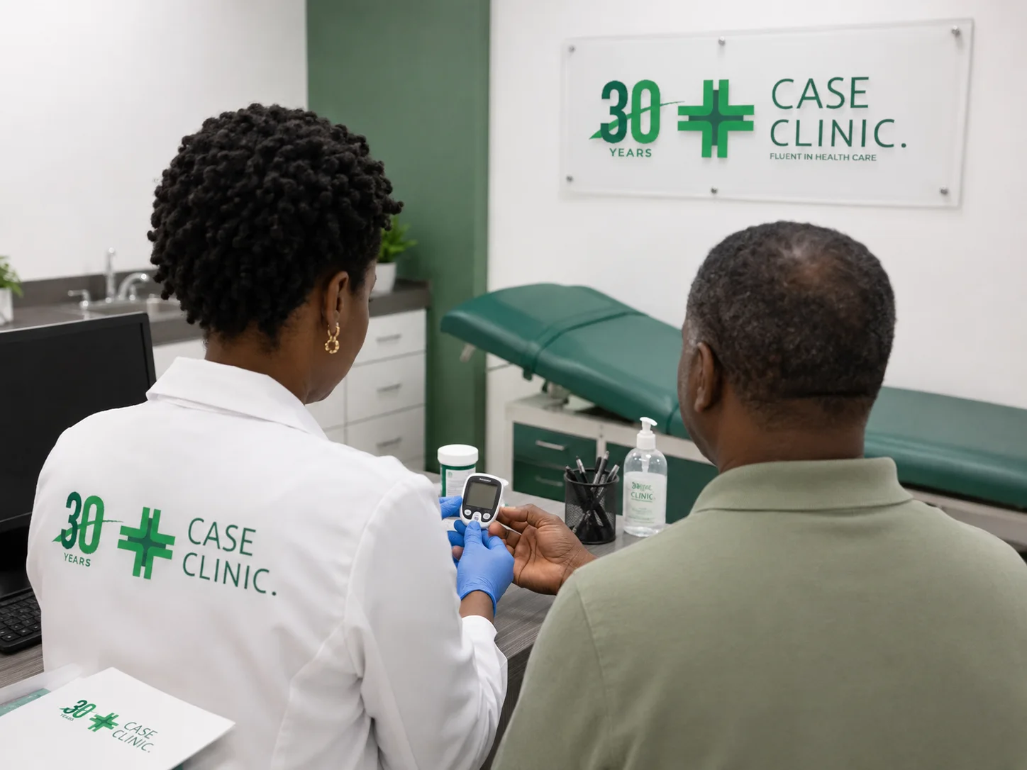 Diabetes screening at Case Clinic