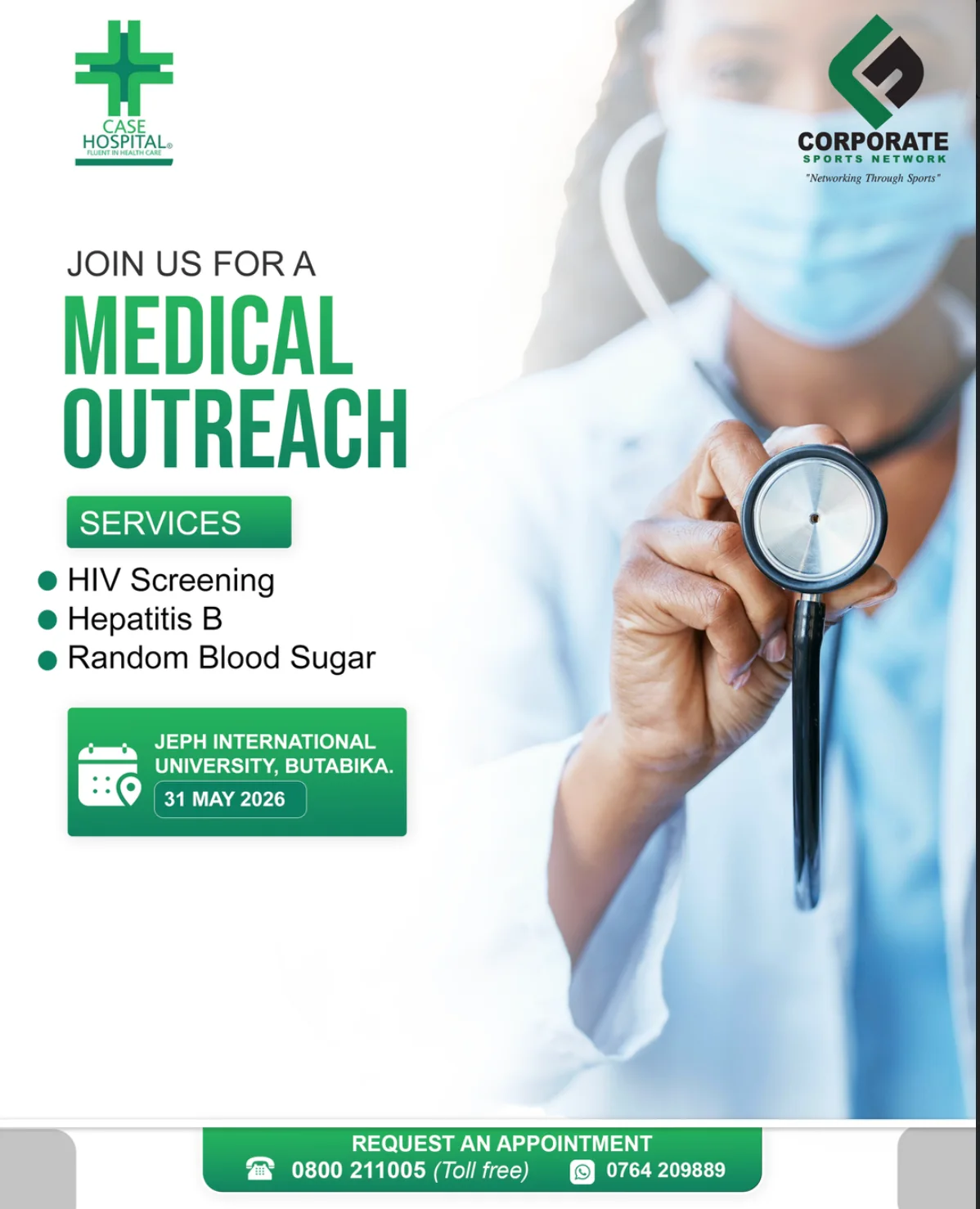 Case Hospital medical outreach announcement