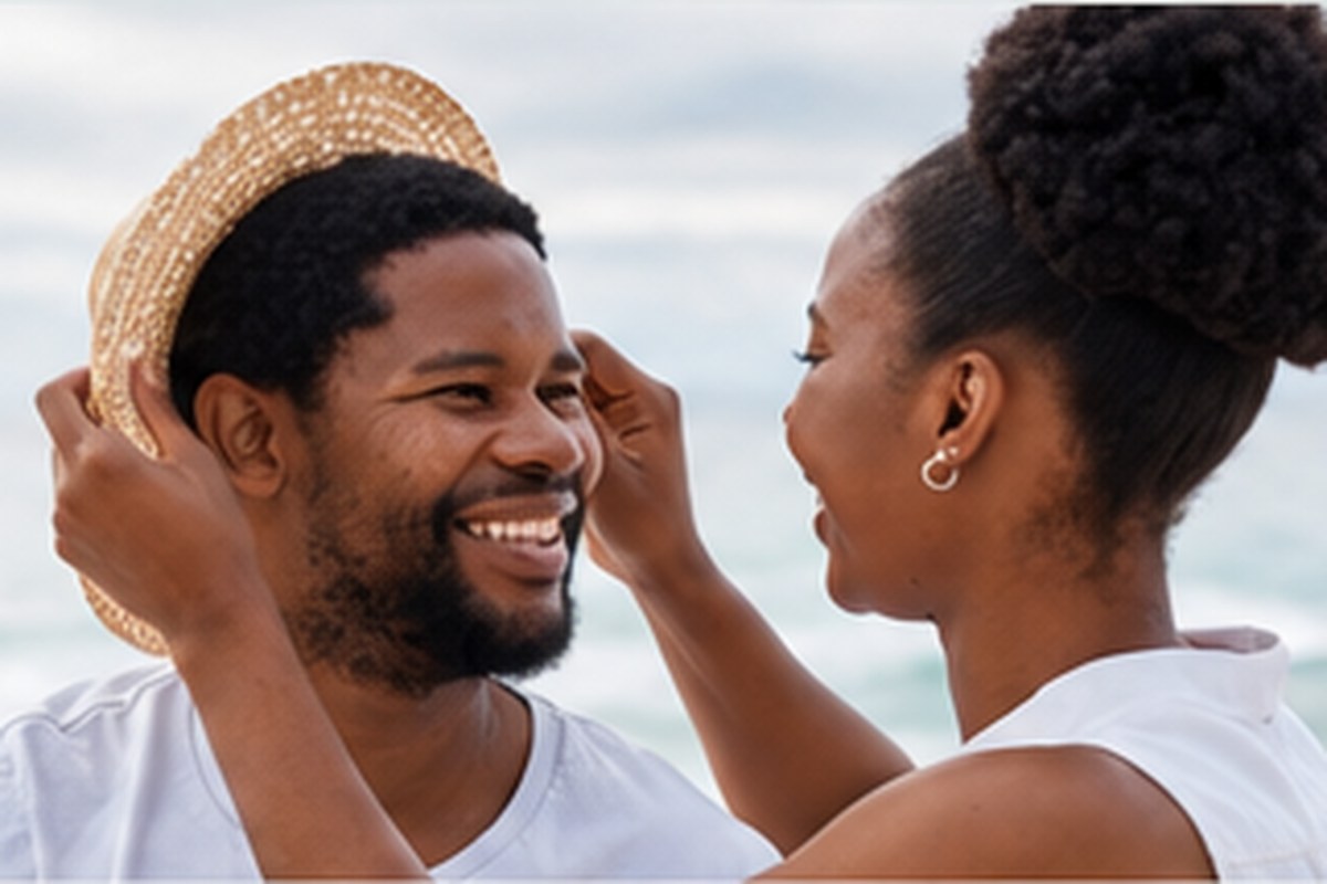 Young couple sharing a relaxed moment together