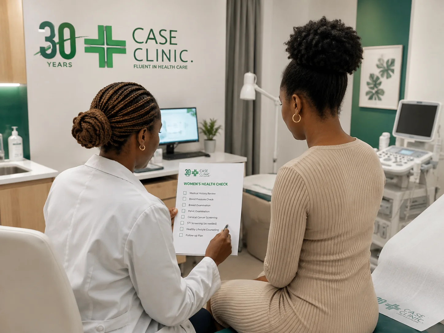 Women’s health check at Case Clinic